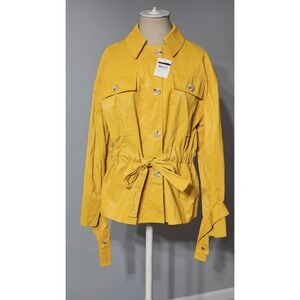 Women's Yellow Raincoat Topshop Size 6